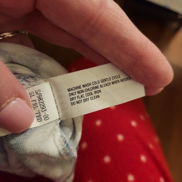 Gap Polka Dot Women's Top - Blue and White Small - Picture 8 of 8